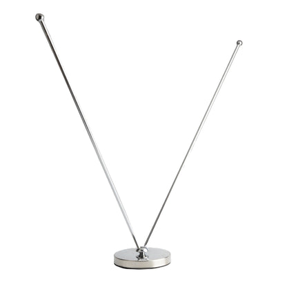 Adjustable metallic double table flag holder - A3