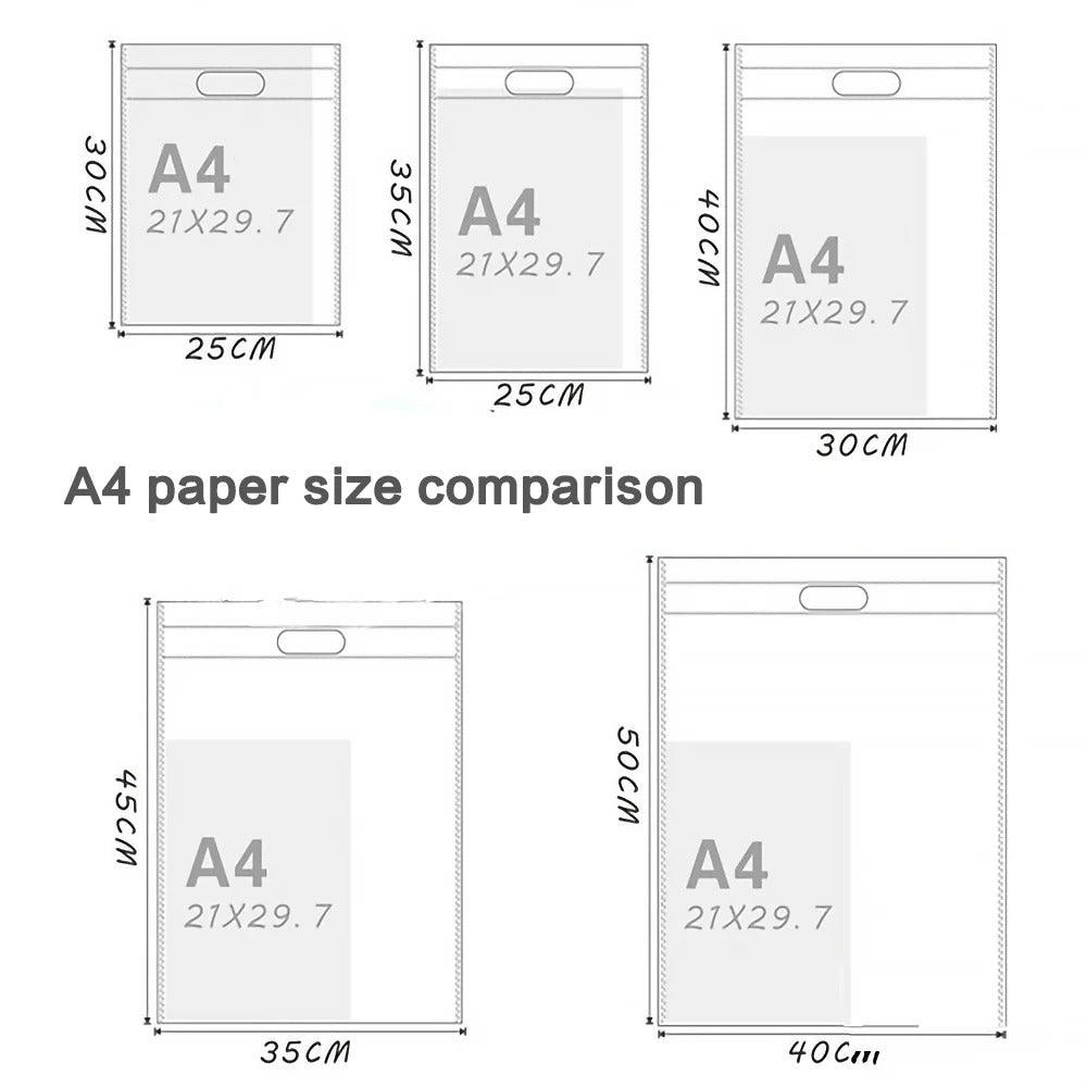 Flat non-woven carrier bag