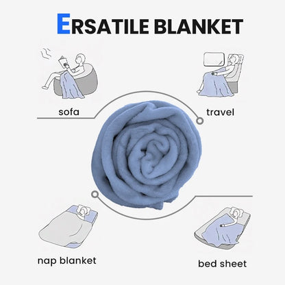 Fleece throw blanket