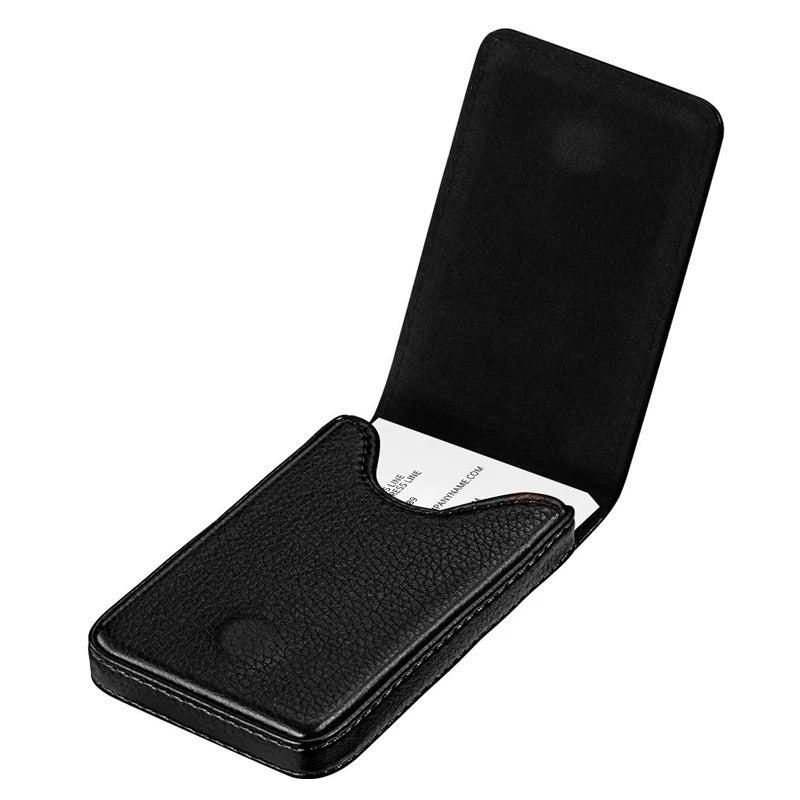 Flip business card holder