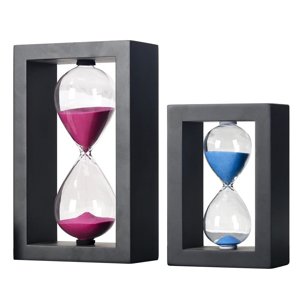 Framed hour glass