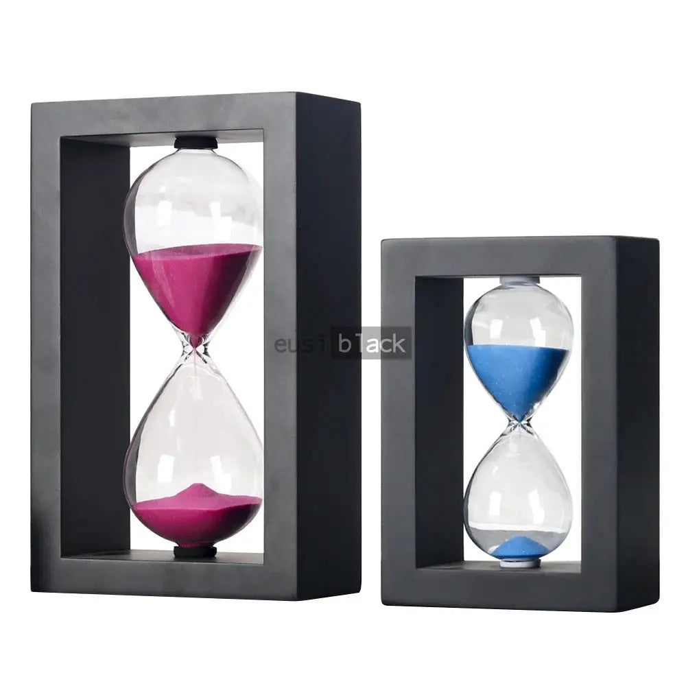 Framed Hour Glass 1 / Blue