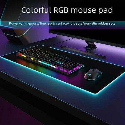 Gamer's LED elongated mousepad