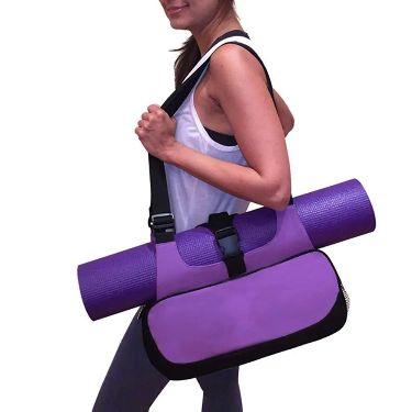 Gym bag with mat slot