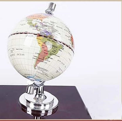 Globe & clock wooden organizer