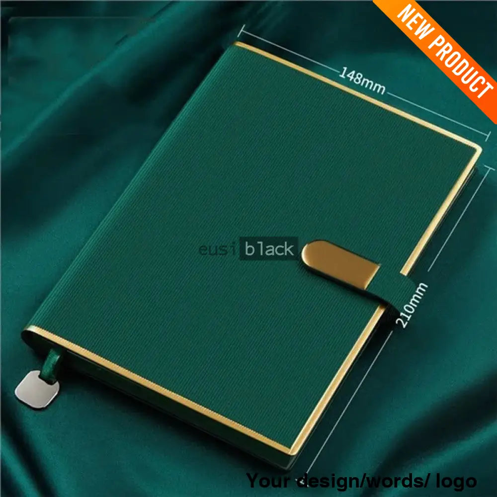 Gold Framed Notebook | A5 Green