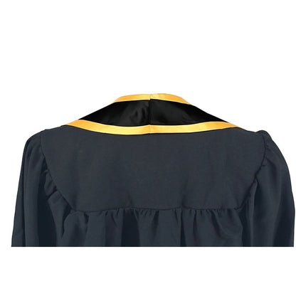 Gold on black graduation stole