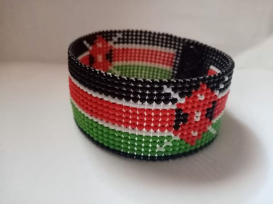 Kenyan beaded wristband