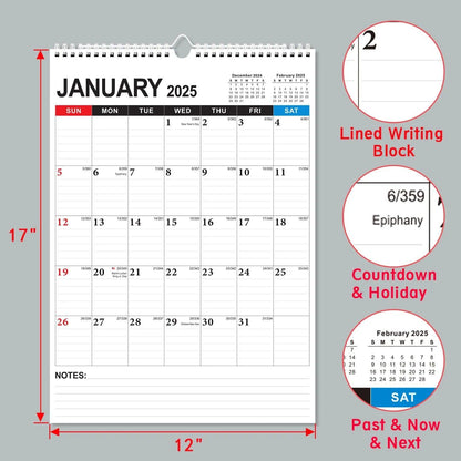 Hanging notes calendar