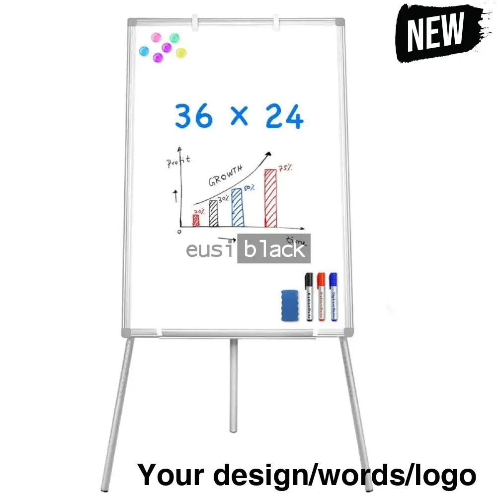 Height adjustable whiteboard 90X60cm