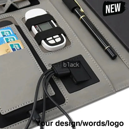 Inbuilt Power Bank Notebook Portfolio