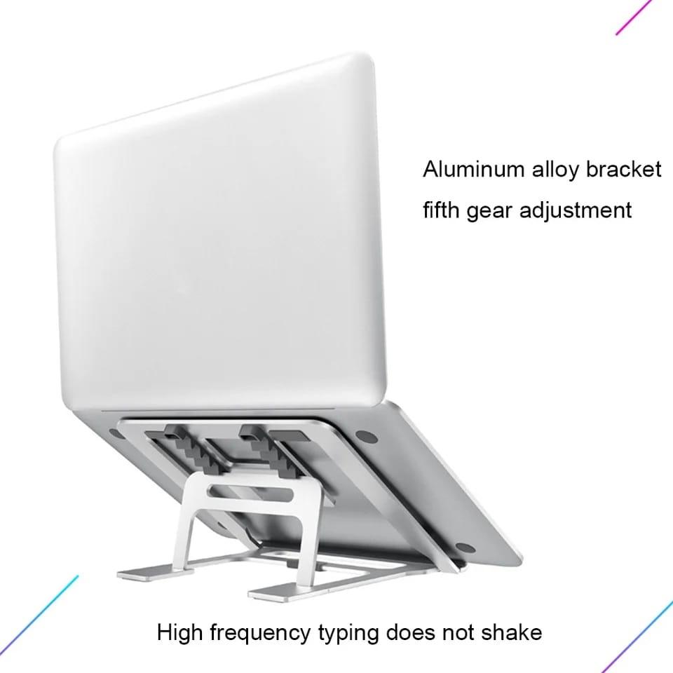 Metallic laptop stand