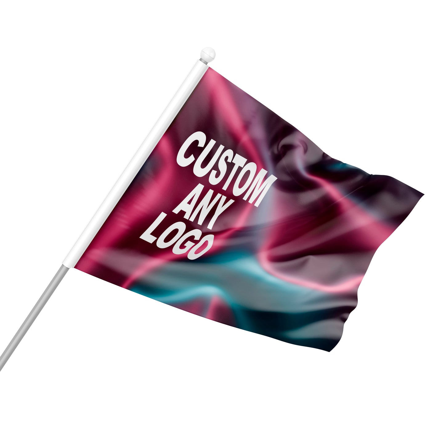 Sports hand-held waving flag holder
