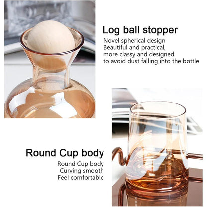 Log ball decanter set