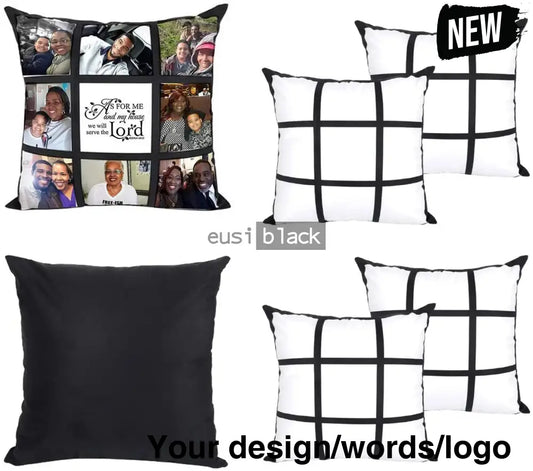 Multi-photo throw pillow Case only