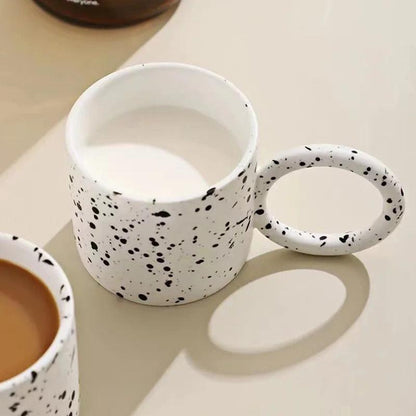 Polka dotted Nordic mug