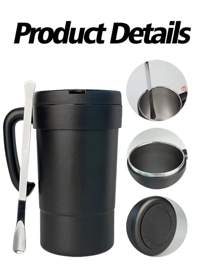 Thermal bottle with stirrer