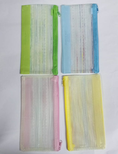 PVC mesh pen pouch