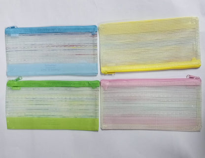 PVC mesh pen pouch