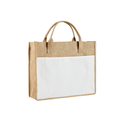 Double layered tote jute bag