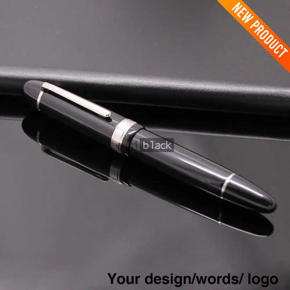 Phat Fountain Pen Silver On Black / Pen Only