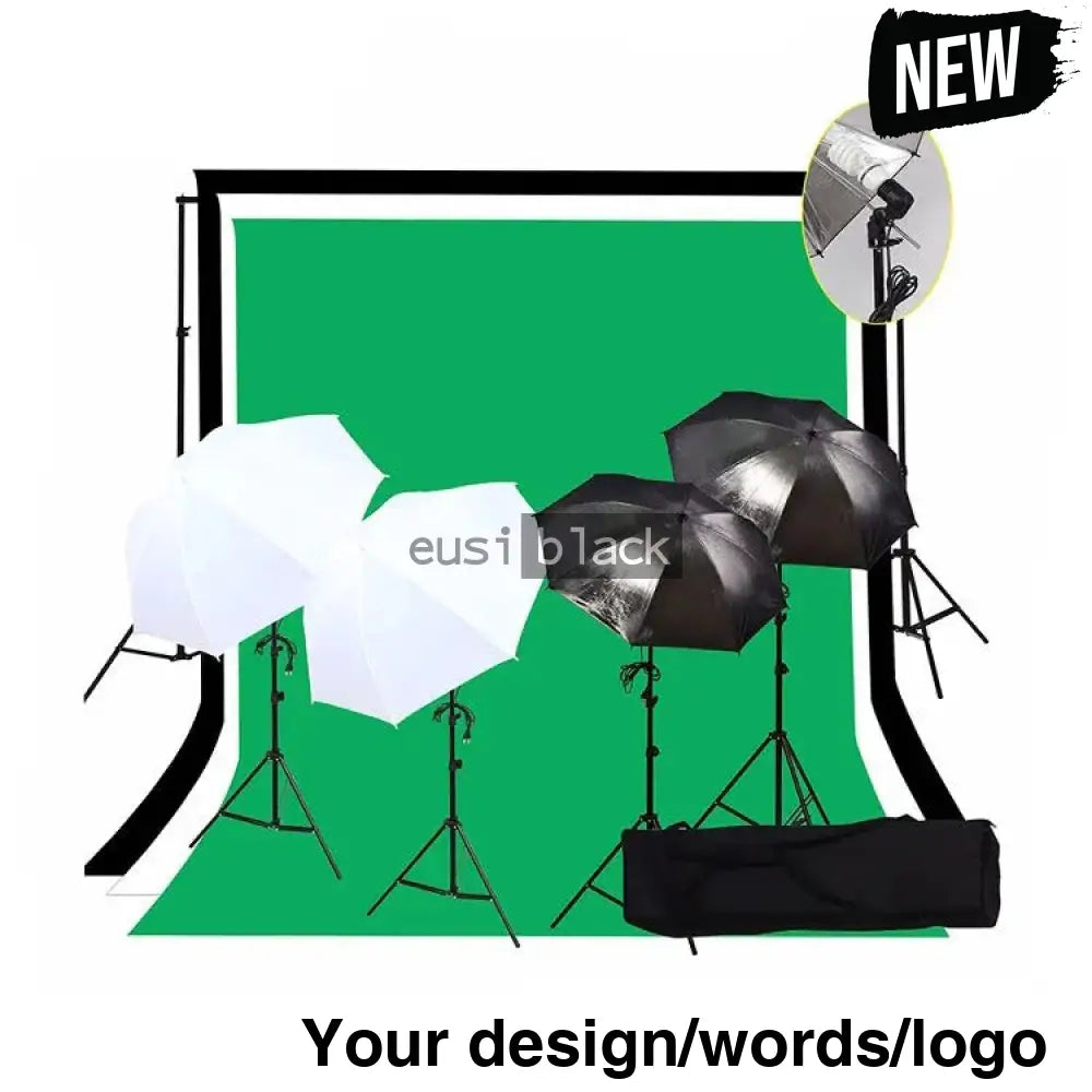 Photography studio banner Stand + backdrop + 2 shoot through’s