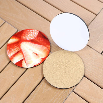 Wooden table coasters set