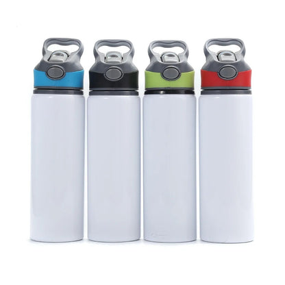 Pop straw aluminium bottle