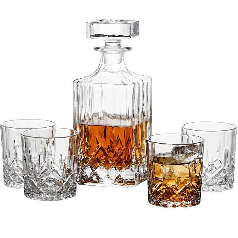 Ridged decanter