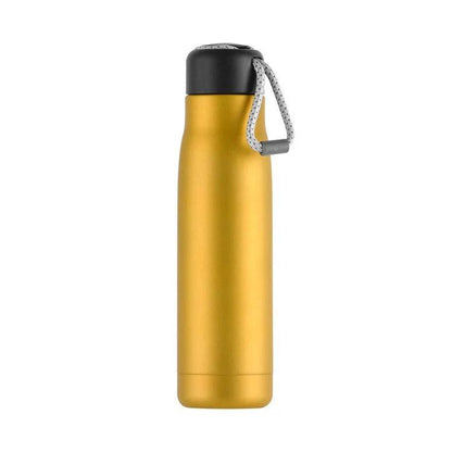 Roped thermal travel bottle