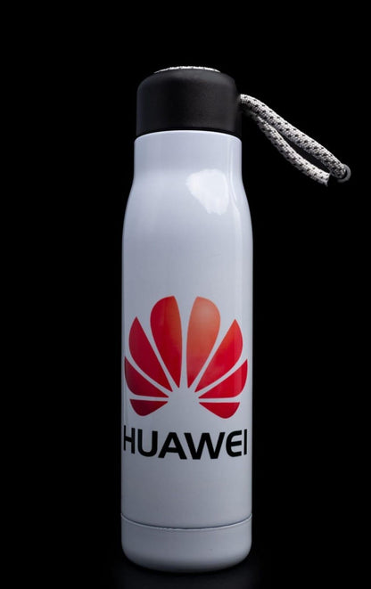 Roped thermal travel bottle