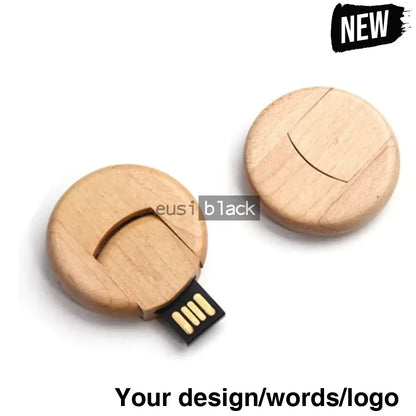 Round wooden flash disc