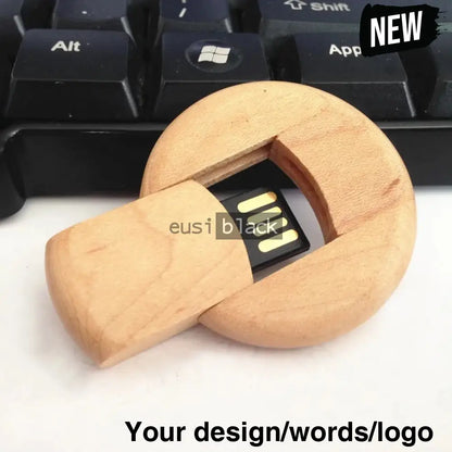 Round wooden flash disc