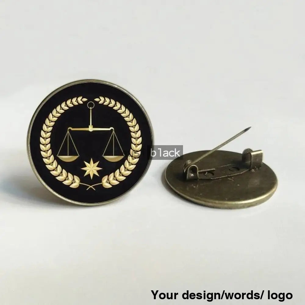 Scale Of Justice Brooch Bagdge