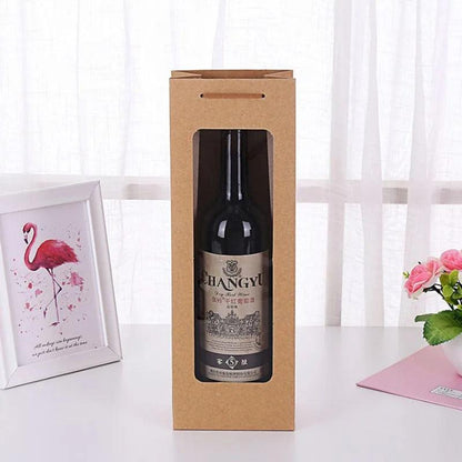 See through wine gift bag