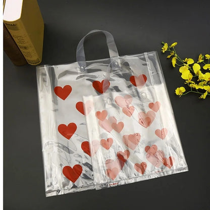 See through plastic jute bag