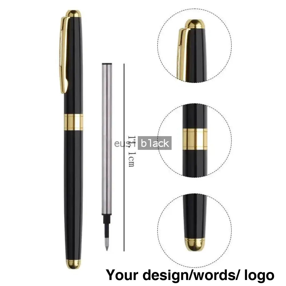 Semi-Executive Pen Gold On Black