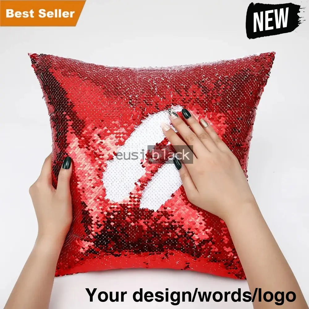 Sequin pillow case