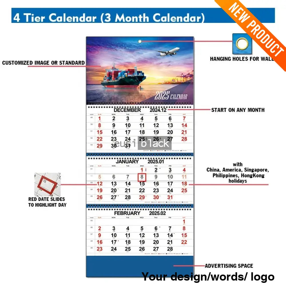 Shipping Calendar Personalized