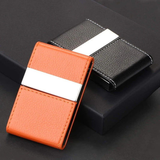 Side opening business card holder