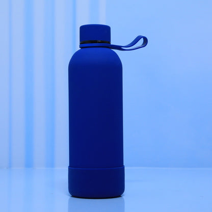 Silicon base side strap thermal bottle