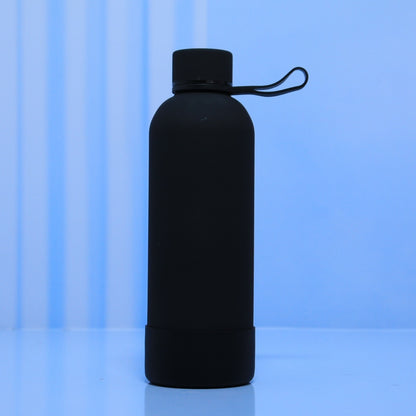 Silicon base side strap thermal bottle