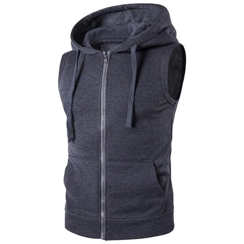 Personalized sleeveless hoodie