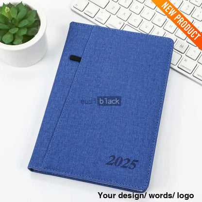 Slit Cover 2025 Diary Blue