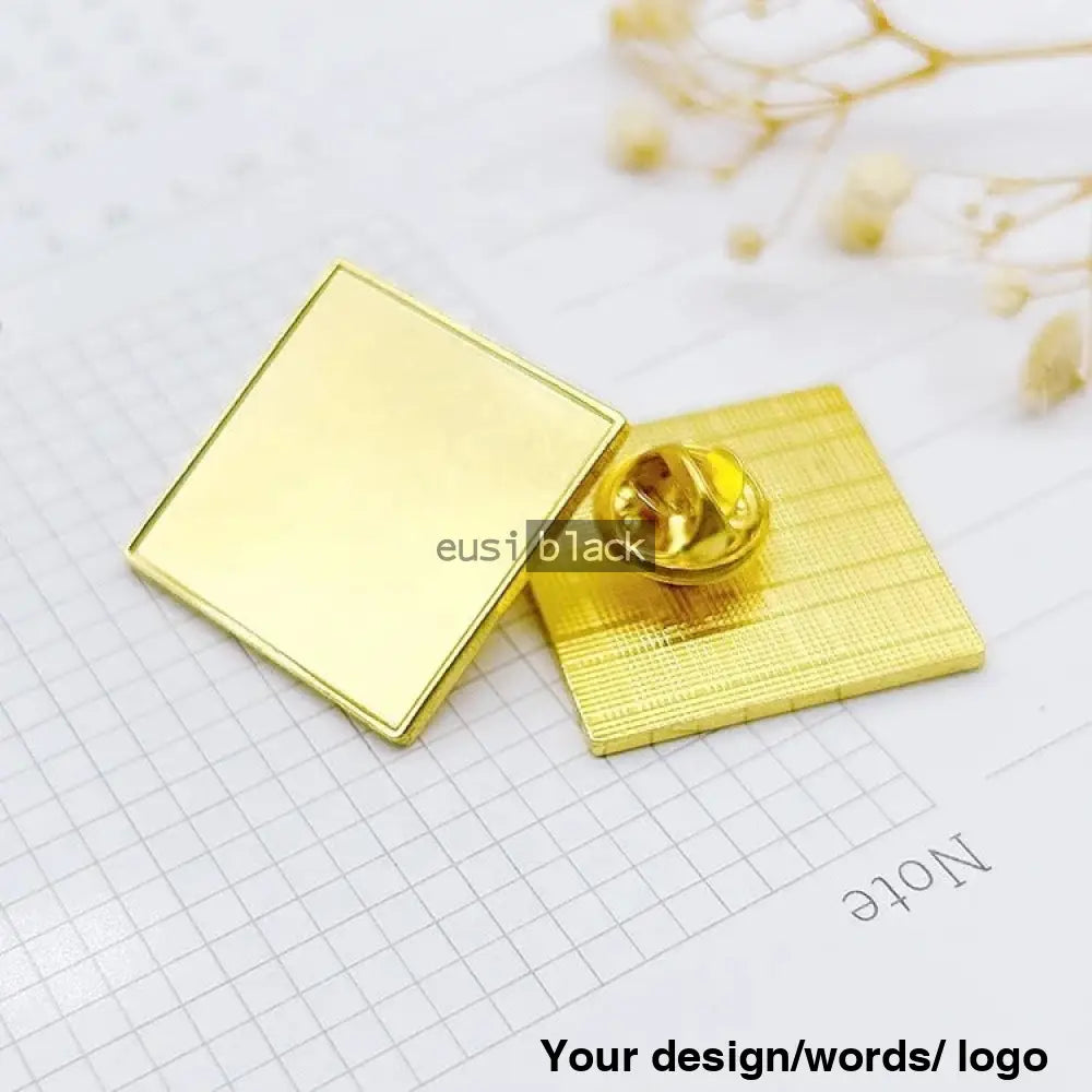 Square Lapel Pin Plain