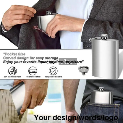 Stainless hip flask