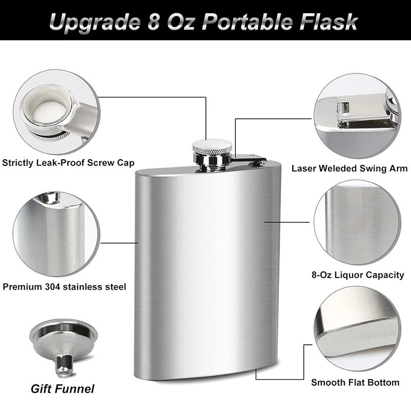 Stainless hip flask