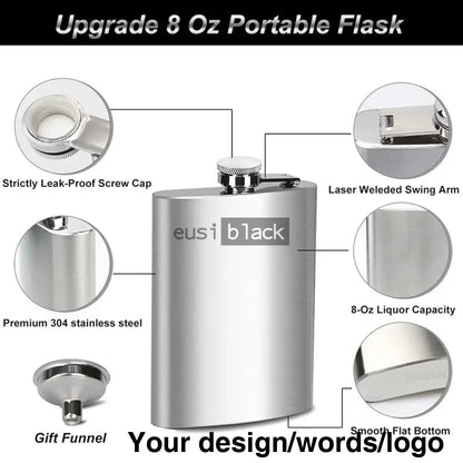 Stainless hip flask