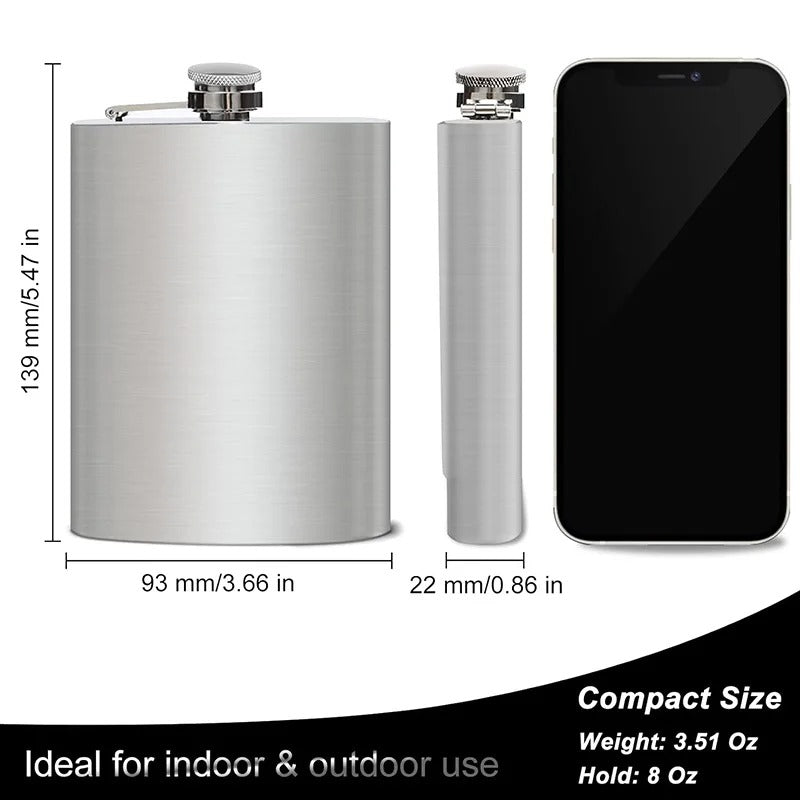 Stainless hip flask