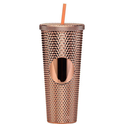 Glossy studded tumbler